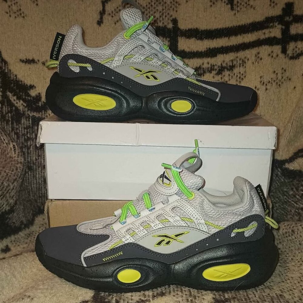 Reebok Sneakers Solution Mid Allen Iverson Basketball Shoes like New